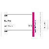 Containerschild für Wagner-Container, mit Dampfindikator, 40 x 59 x 15 mm, Packung 1000 Stück