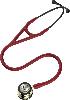 Littmann Cardiology IV Stethoskop, Bruststück und Schlauchanschluss: champagner, Ohrbügel: schwarz, Schlauchfarbe: burgund, 1 Stück