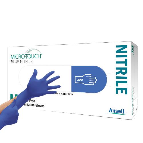 Micro Touch Blue Nitrile M