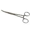 Fasszange, Einmalinstrument aus Metall, steril, gebogen, Länge: 20 cm, 1 Stück