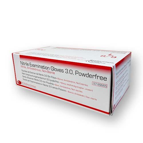 DE Nitrilhandschuhe, weiß puderfrei, Gr.L, 300Stk